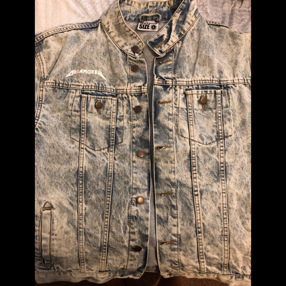 ALL OF A SUDDEN JEAN JACKET MERCH SIZE LARGE